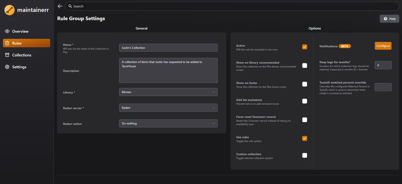Collections Screenshot