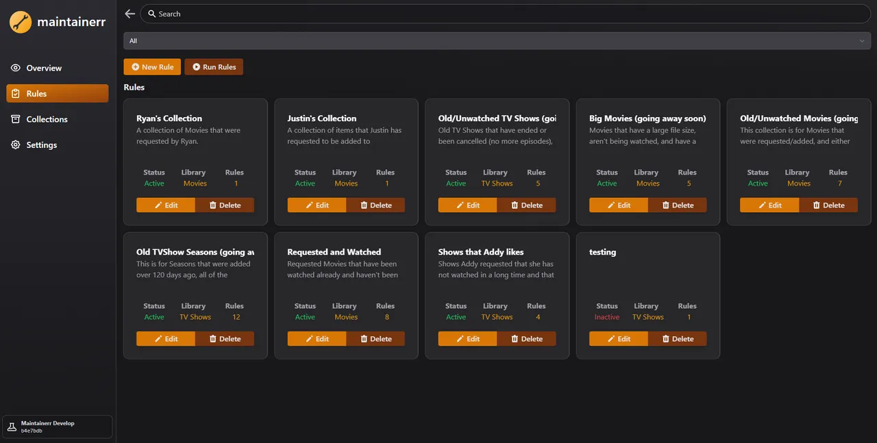 Rules Screenshot